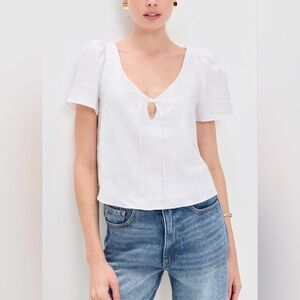 NWT Reformation Mayla Linen Top - S